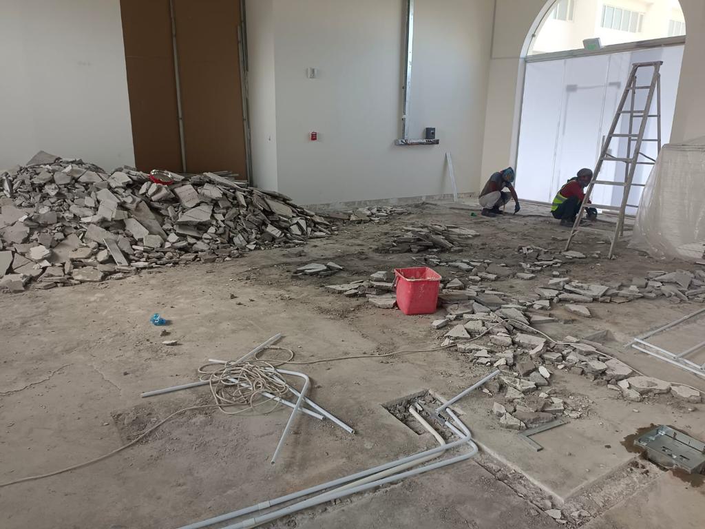 Before commercial fit-out condition